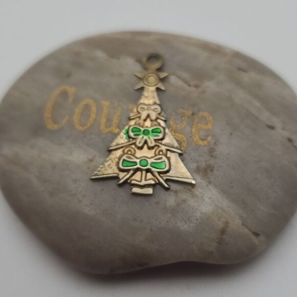 Vintage Christmas morning tree pendant - Picture 1 of 1